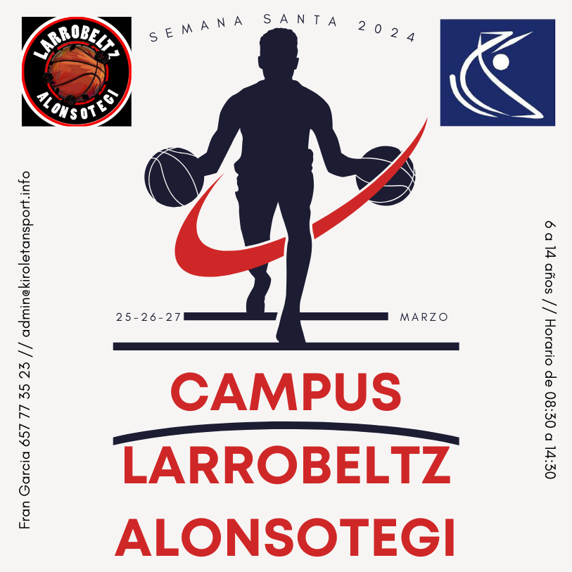 Campus Basket Larrobeltz Semana Santa 2024 25 27 Marzo