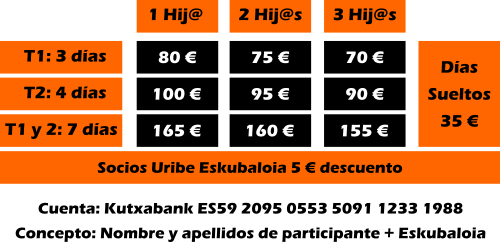 Precios Urduliz Semana Santa 2024