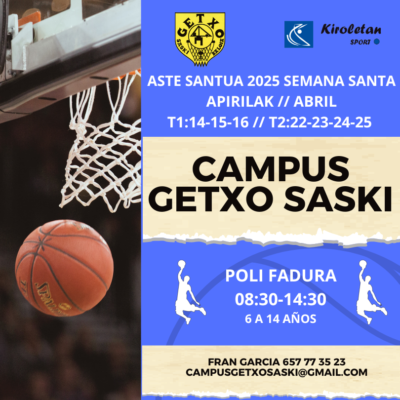 Campus Getxo Saski Aste Santua 2025